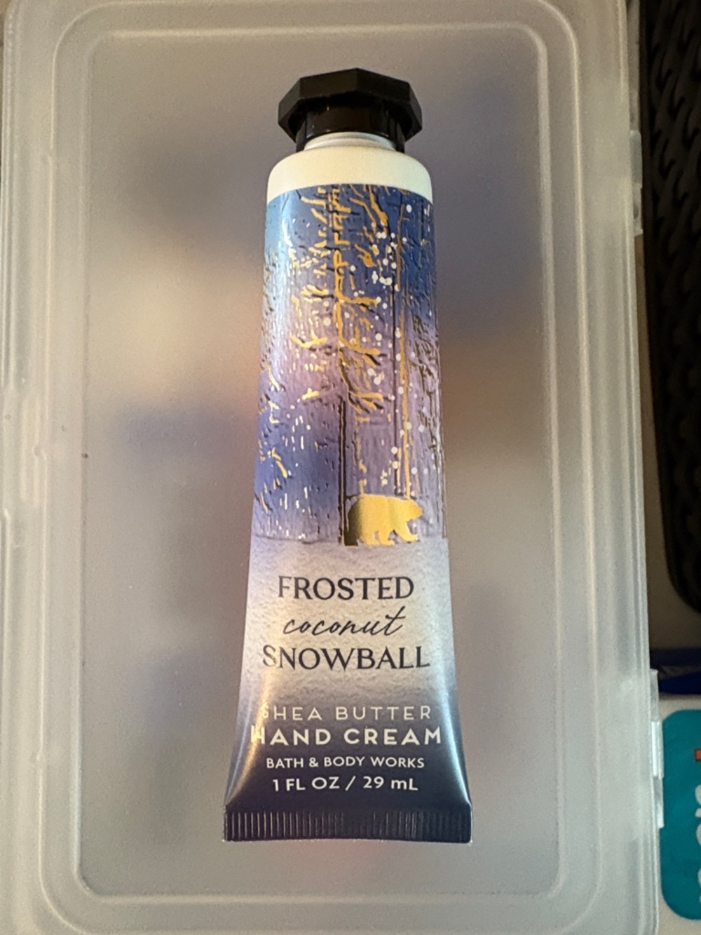 Bath & Body Works Frosted Coconut Snowball Hand Cream - Blue, Purple, Gold